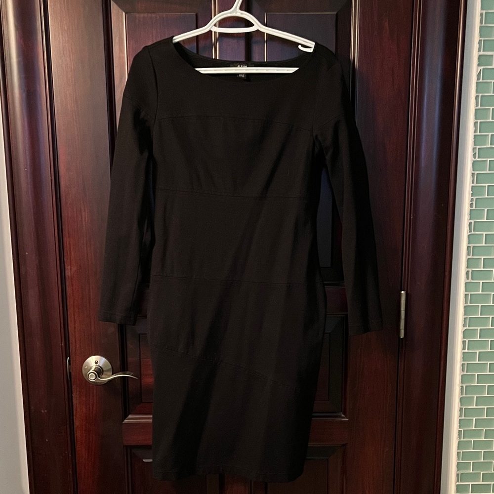 Alfani Black Long Sleeve Sheath Dress